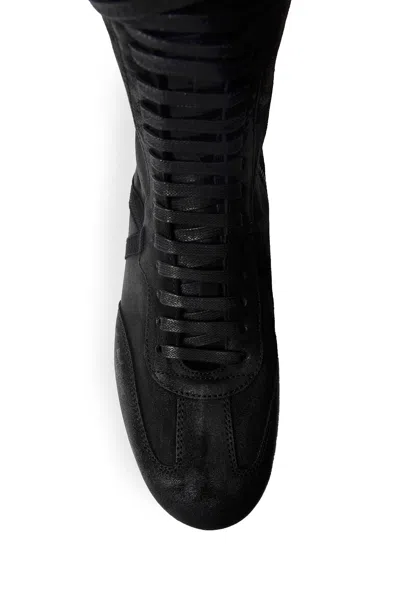 Ann Demeulemeester Fides Soft High-top Boxing Sneakers In Animal Print