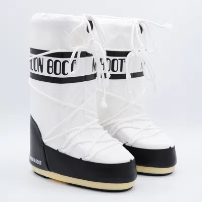Moon Boot Icon Shell And Faux Leather Snow Boots In Multi