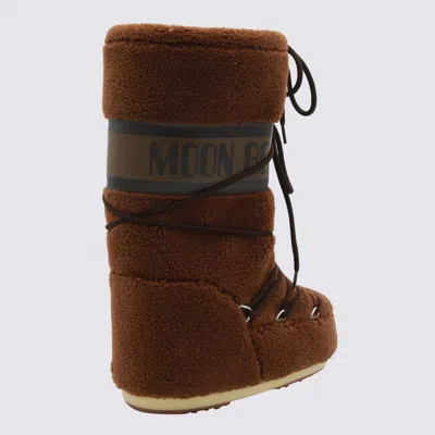 Moon Boot Womens Icon High Fleece S In Animal Print