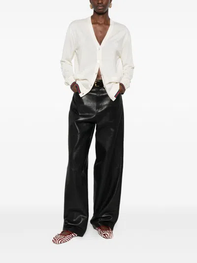 Gucci Women Cashmere And Silk Vlend Cardigan In White