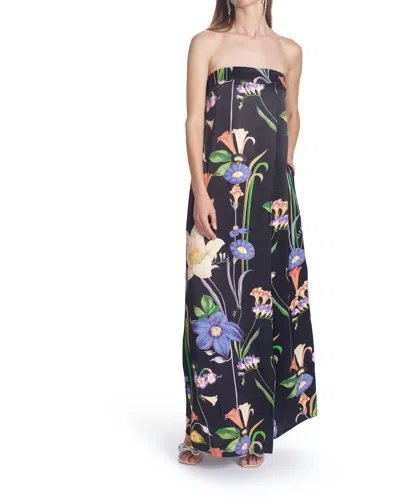 Corey Lynn Calter Thalia Strapless Maxi Dress In Black In Black