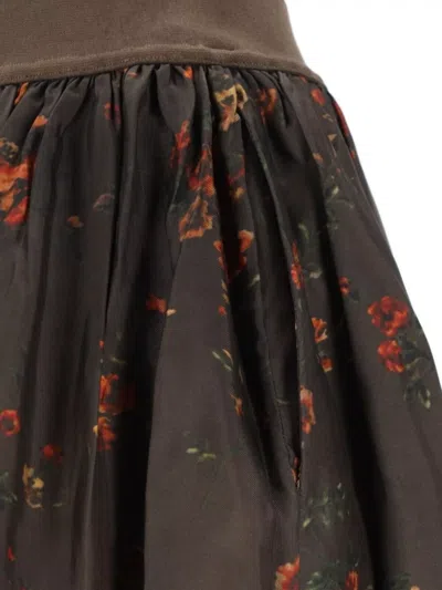 Uma Wang Knee Length And Midi Skirts In Brown