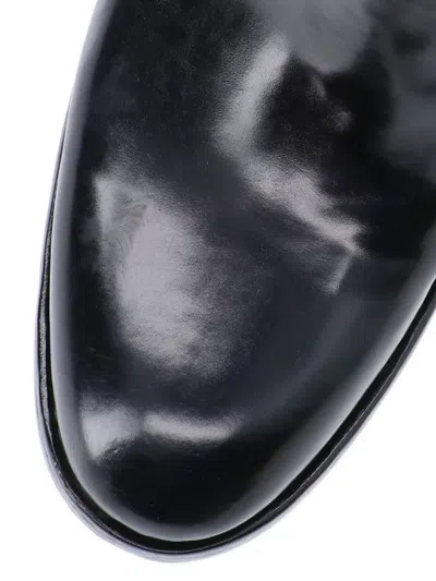 Premiata Calf Leather Ankle Boots With Side Zip Closure And Raised Stitching In Multi