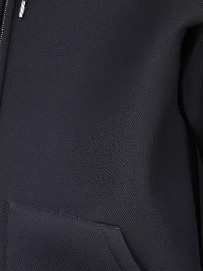 Herno Short Jacket With Drawstring And Pockets In Blue