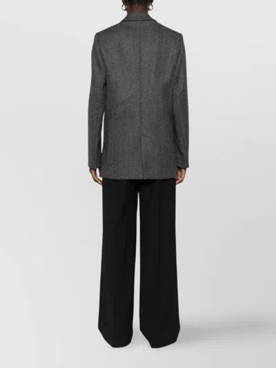 Forte Forte Herringbone Pattern Blazer Front Pockets In Multi