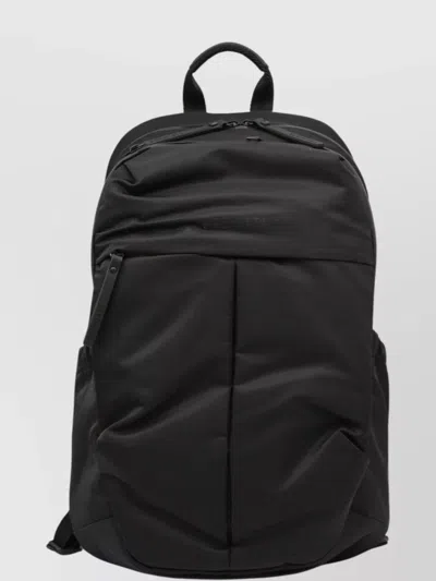 Premiata Versatile Backpack Featuring Multiple Elements In Black