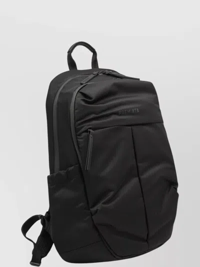 Premiata Versatile Backpack Featuring Multiple Elements In Black