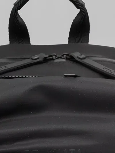 Premiata Versatile Backpack Featuring Multiple Elements In Black