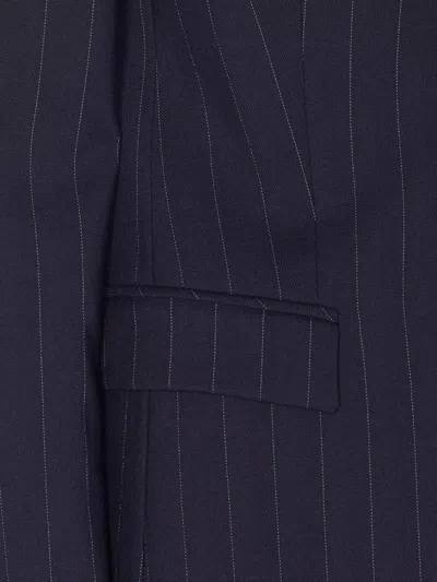 Pinko Blue Kebab Jacket With Frontal Button Closure In Multi