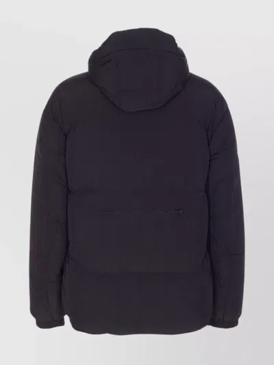 Jg1 Hooded Down Jacket Adjustable Cuffs In Brown