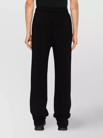 Off-white Comfortable Trousers With Side And Back Pockets In Black