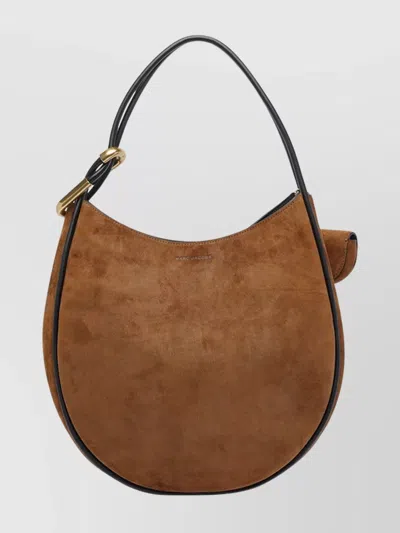 Marc Jacobs The Crescent Large Dual Hobo Bag In Suede In Pattern