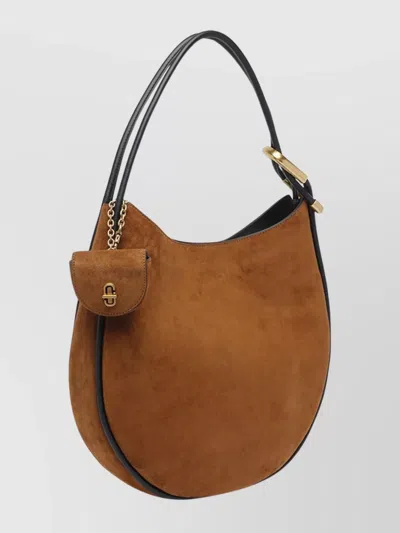 Marc Jacobs The Crescent Large Dual Hobo Bag In Suede In Pattern
