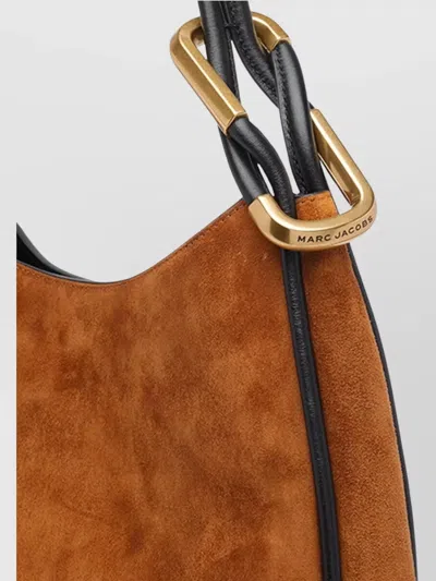 Marc Jacobs The Crescent Large Dual Hobo Bag In Suede In Pattern