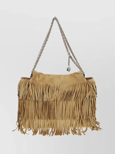 Tory Burch Suede Hobo Bag Chain Strap