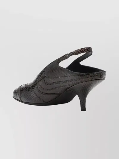 Dries Van Noten Stylish Slingback Kitten Heel Pumps In Black