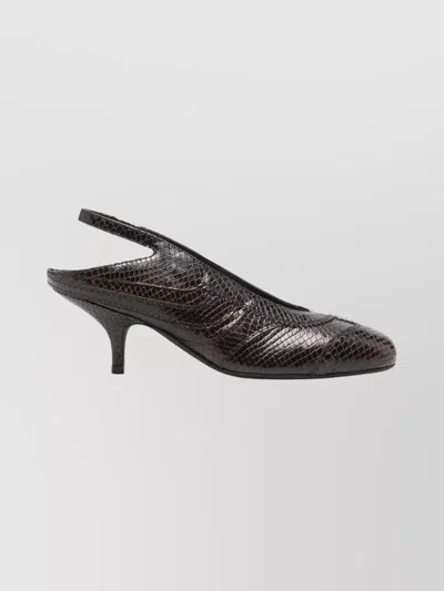 Dries Van Noten Stylish Slingback Kitten Heel Pumps In Black