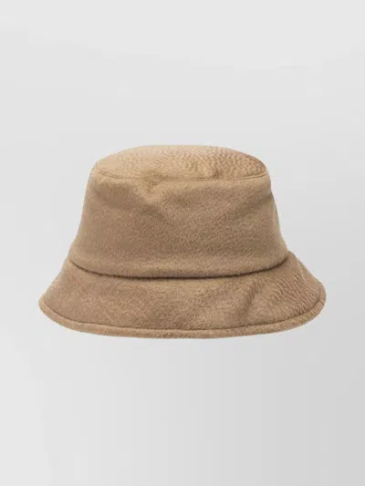 Max Mara Bucket Hat In Camel And Teddy Hats Brown