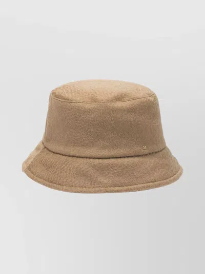 Max Mara Bucket Hat In Camel And Teddy Hats Brown