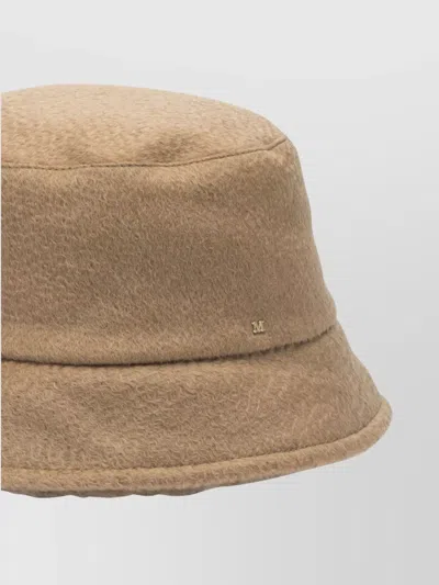 Max Mara Bucket Hat In Camel And Teddy Hats Brown