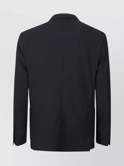 P.m.d.s Eritrea Double-breasted Jacket With Notch Lapel In Blue