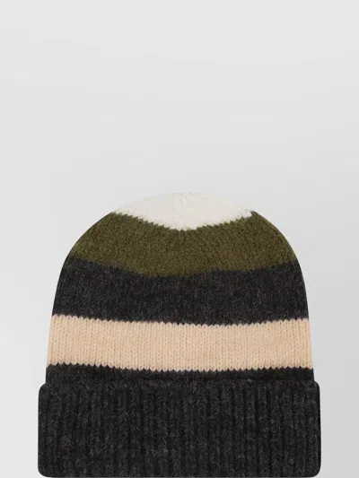 Alanui Striped Beanie Featuring Folded Cuff In Multi