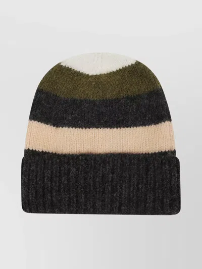 Alanui Striped Beanie Featuring Folded Cuff In Multi