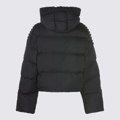 Raxxy Quilted Hooded Puffer Jacket In Black