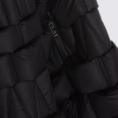 Raxxy 3d Diamond Down Coat In Black