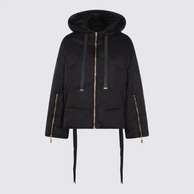 Twinset Hooded Zip-fastening Jacket In Black