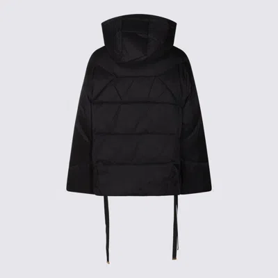 Twinset Hooded Zip-fastening Jacket In Black
