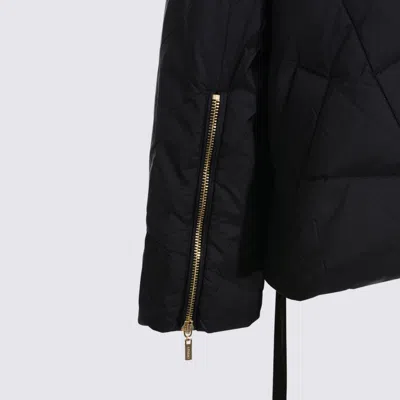 Twinset Hooded Zip-fastening Jacket In Black