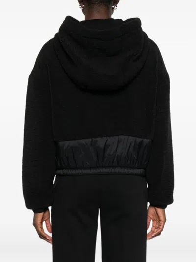 Emporio Armani Drawstring Hood Jacket In Black