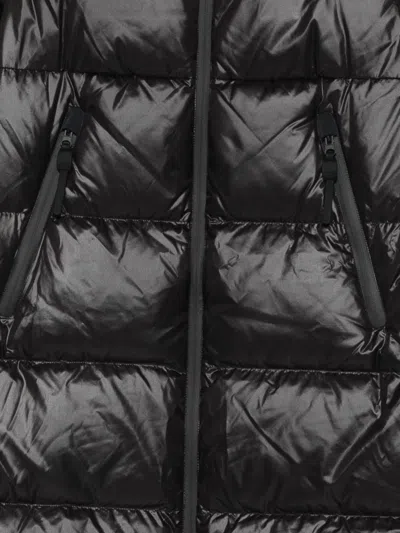 Peuterey Tailored Black Coat With Structured Design In Black