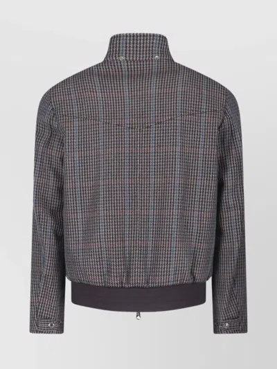 Paul Smith Classic Brown Jacket With Structured Silhouette In Multi