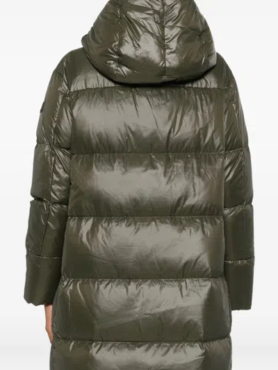 Peuterey Selectric Midi Down Jacket In Green