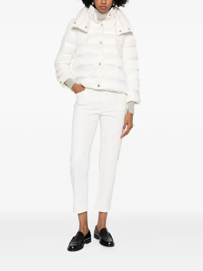 Ermanno Firenze High-neck Puffer Jacket In White