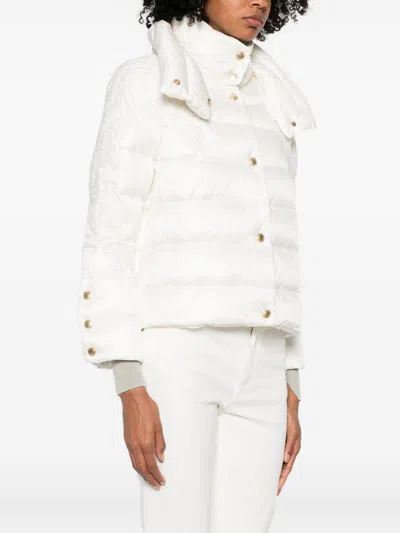 Ermanno Firenze High-neck Puffer Jacket In White