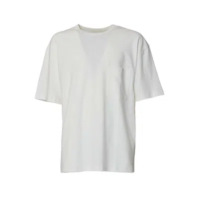 Lemaire Relaxed-fit Short-sleeved T-shirt With Chest Pocket In White