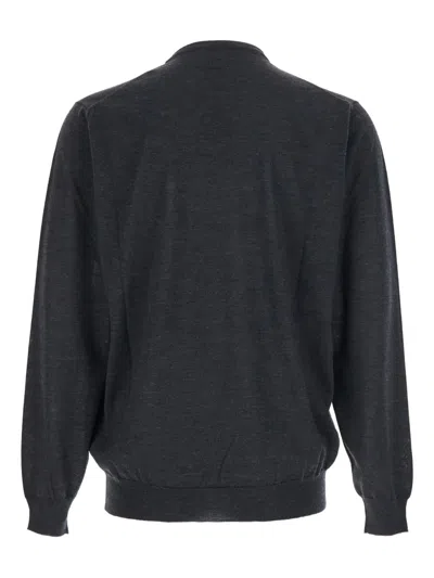 Lardini Crew Neck Pullover In Black