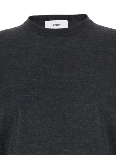 Lardini Crew Neck Pullover In Black