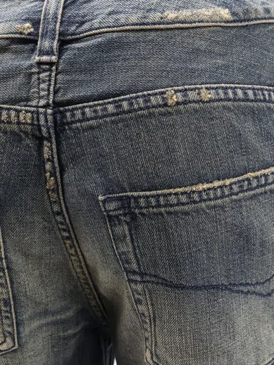 Balenciaga Women Curved-waisted Jeans In Gray