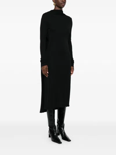 Totême Toteme Long Cape Dress In Black
