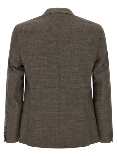 Pal Zileri Tailored Suit Dress Featuring Notch Lapel In Brown