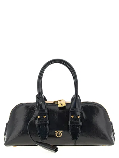 Pinko Small Hand Bag Escape Bag Baguette In Leather In Black