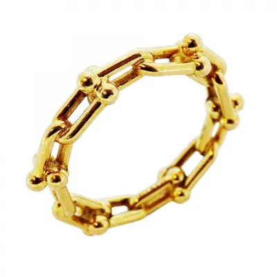 Pre-owned Tiffany & Co Yellow Gold (18k) Band Ring () In Multi