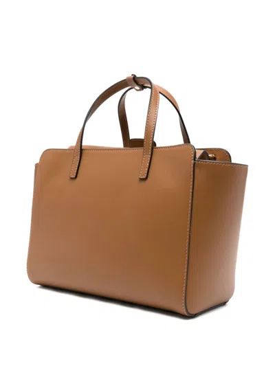 Hidesins Basset Elisir Caramel Bag In Shiny Calfskin Leather