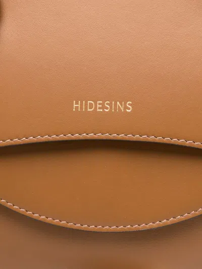 Hidesins Basset Elisir Caramel Bag In Shiny Calfskin Leather