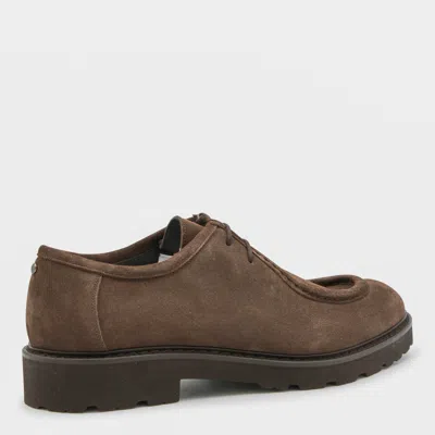 Canali Lace-up Derby Shoes In Brown