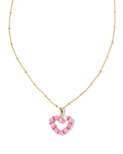 Kendra Scott Women's Aston Heart Pendant Necklace In Gold In Gold